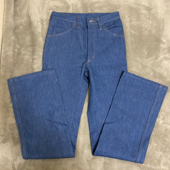 Vintage 70’s Tailfeathers Bell Bottom Jeans - Picture 8 of 12